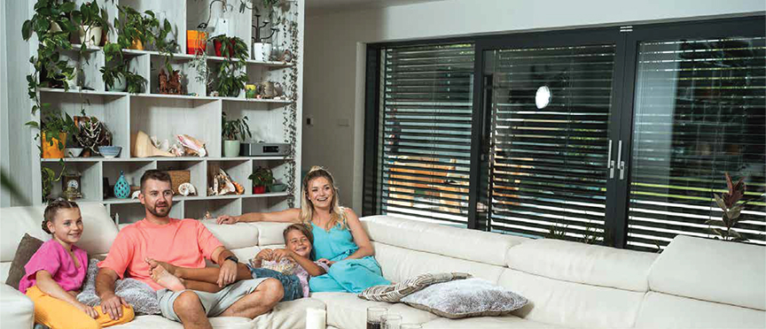 Stínící technika na rodinném domě